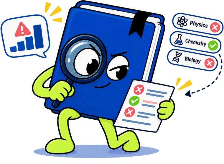 AceGenie mascot going through a scorecard